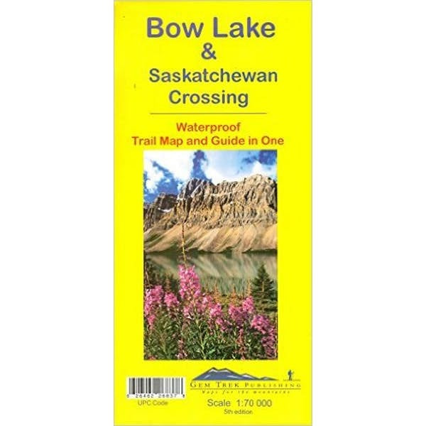 Gemtrek map Bow Lake &  Saskatchewan Crossing