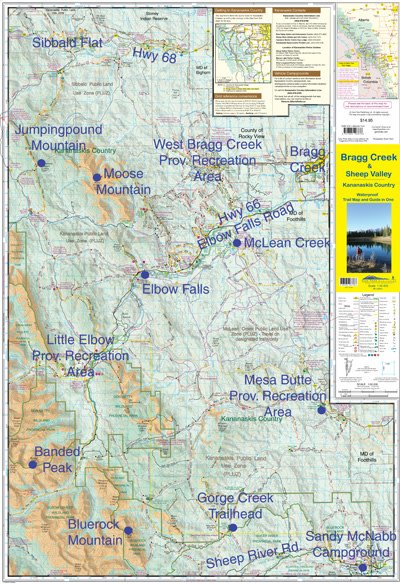 Gemtrek map Bragg Creek and Sheep Valley