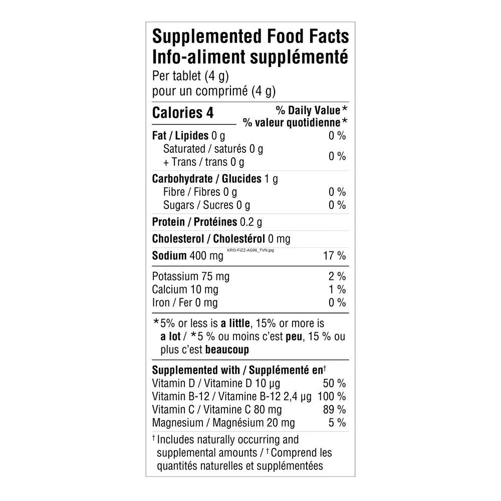 Krono Effervescent Electrolytes Lemon + Lime