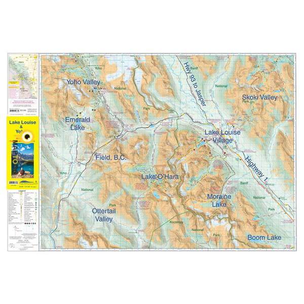 Gemtrek map Lake Louise &  Yoho