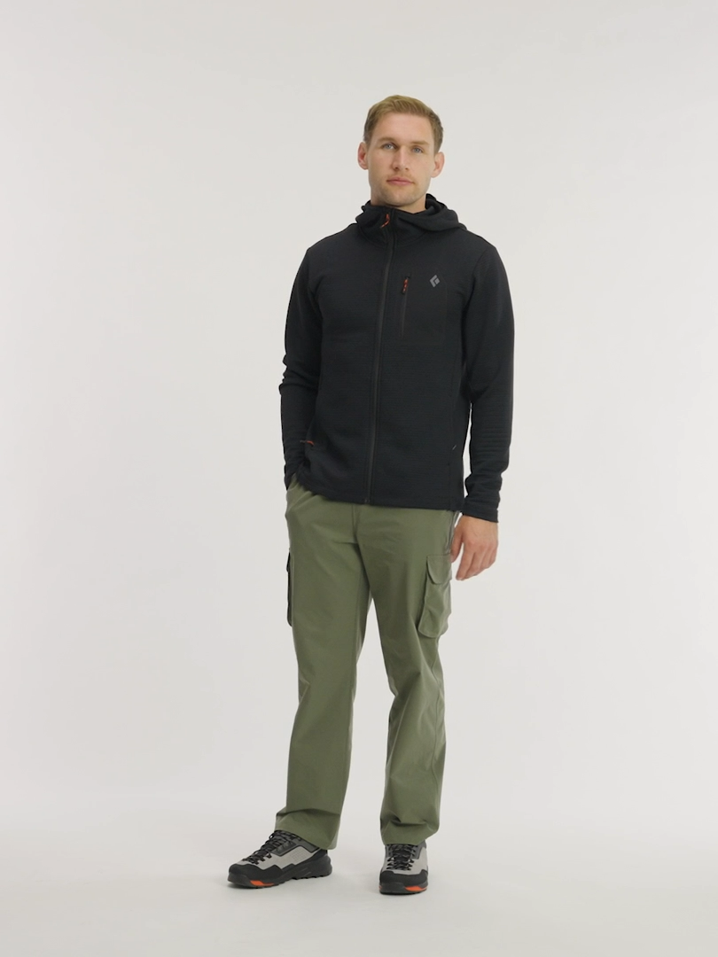 Charger la vidéo : Chandail à capuchon Black Diamond Diverge Full Zip pour homme