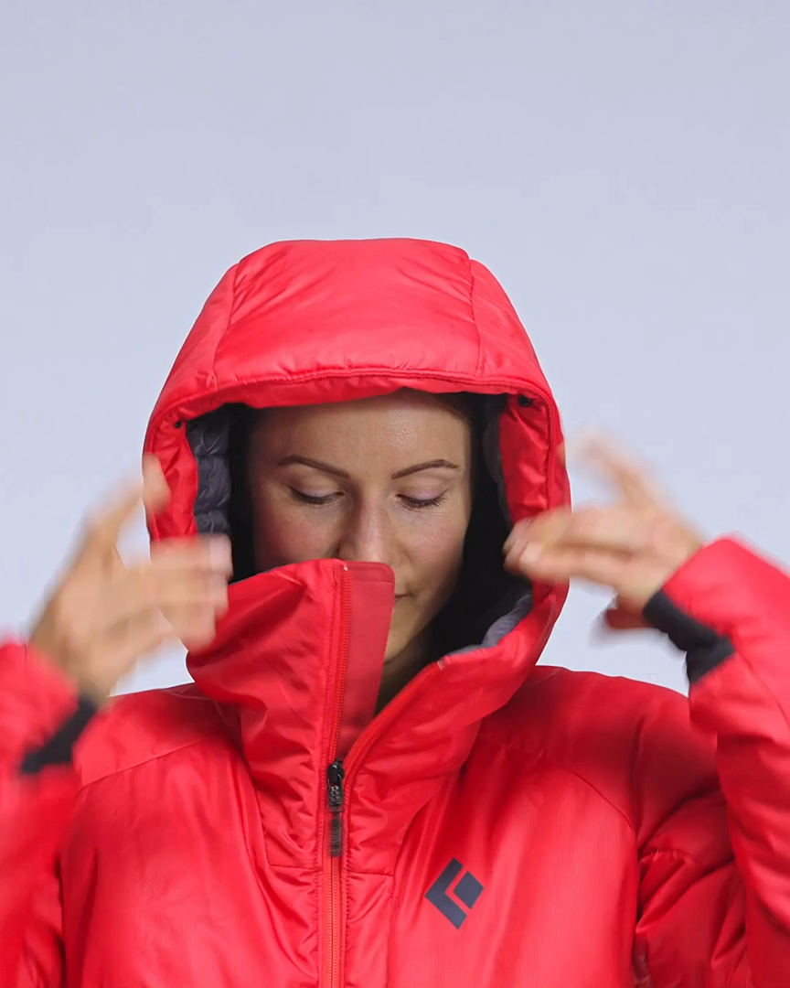 Load video: Black Diamond Solution 4.0 Parka - Women
