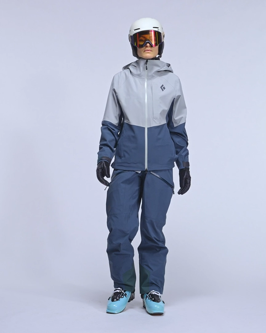 Load video: Black Diamond Recon Stretch Shell - Women