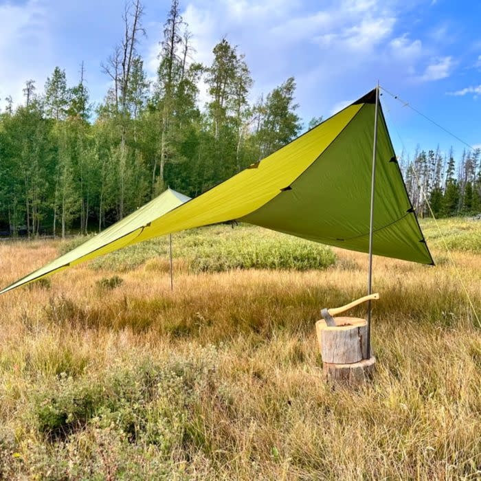 hundepension tarp Peregrine Spanner Tarp 10' X 10' with Poles