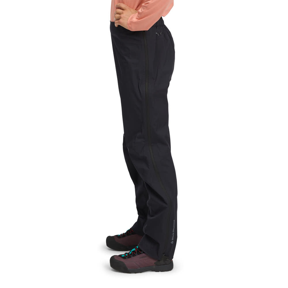Black Diamond Fineline Stretch Full Zip Rain Pants - Women