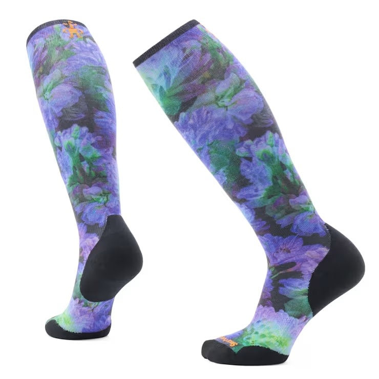 Smartwool Ski Targeted Electric Lotus Print Socks- Women