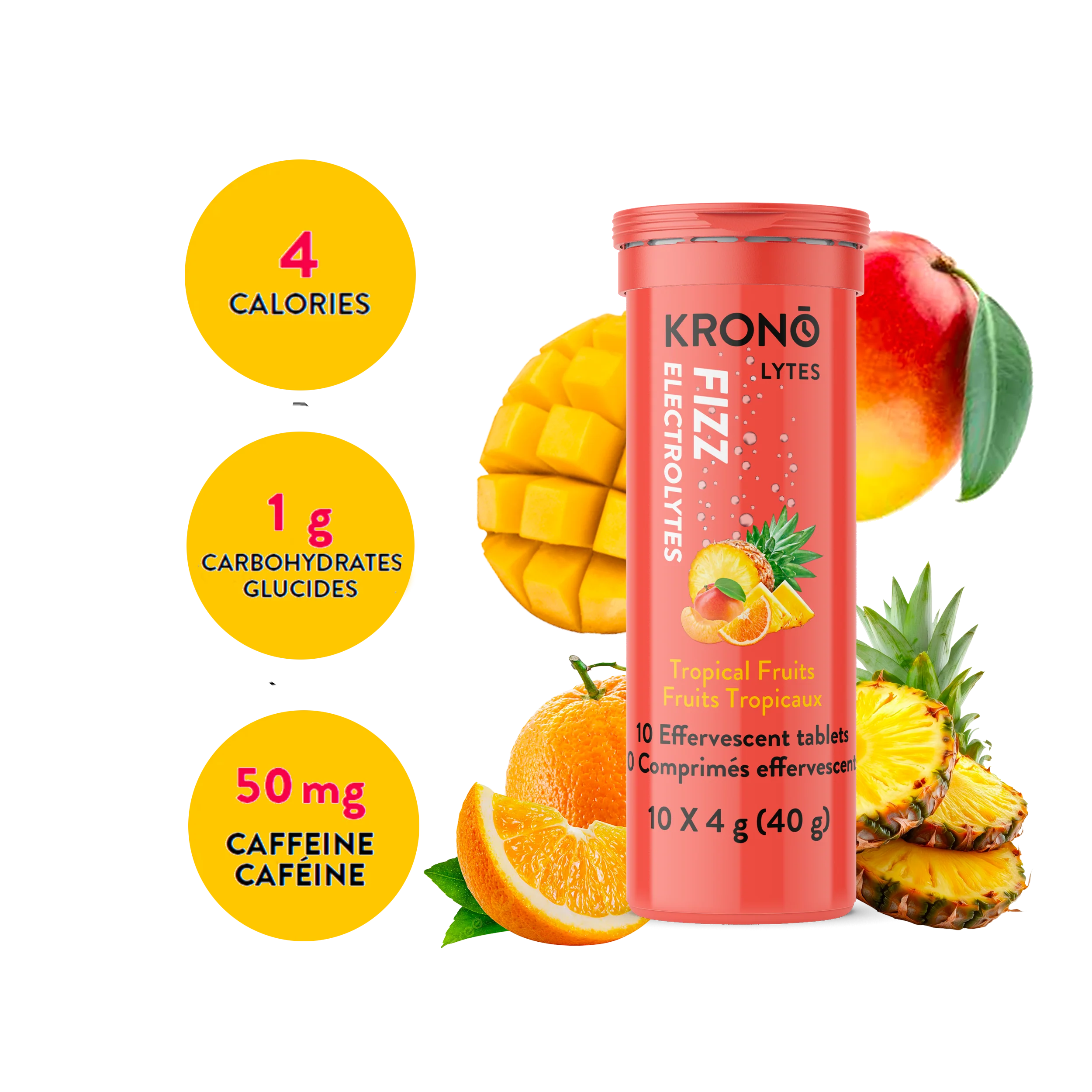 Krono Effervescent Electrolytes Tropical Fruits