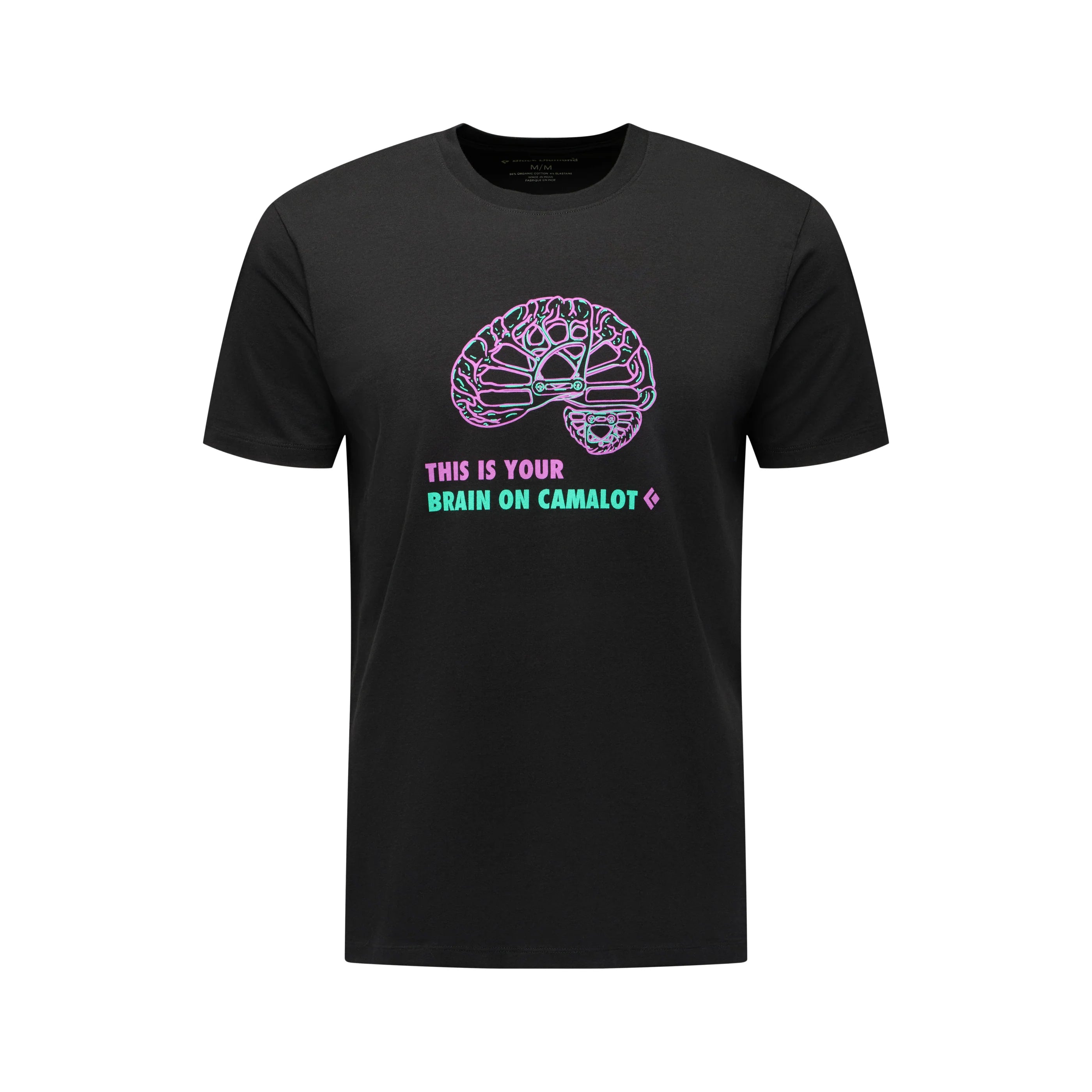 T-shirt Black Diamond Brain On Camalot