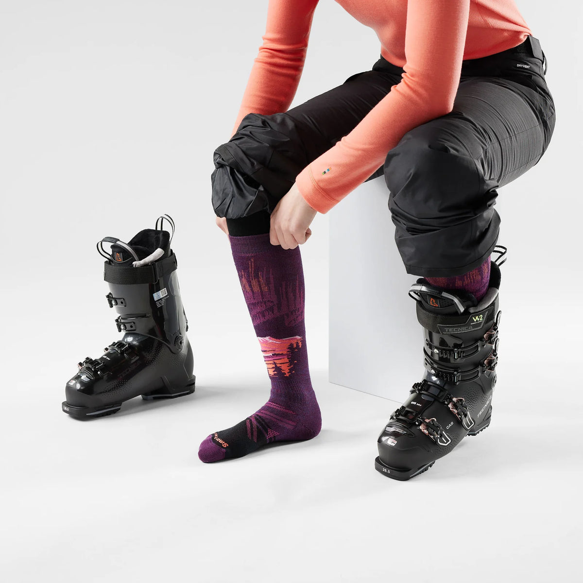 Chaussettes Smartwool Ski Full Cushion Alpine Auroras Femme