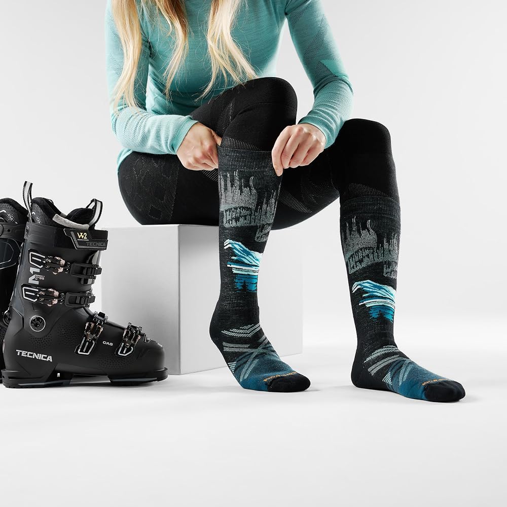 Chaussettes Smartwool Ski Full Cushion Alpine Auroras Femme