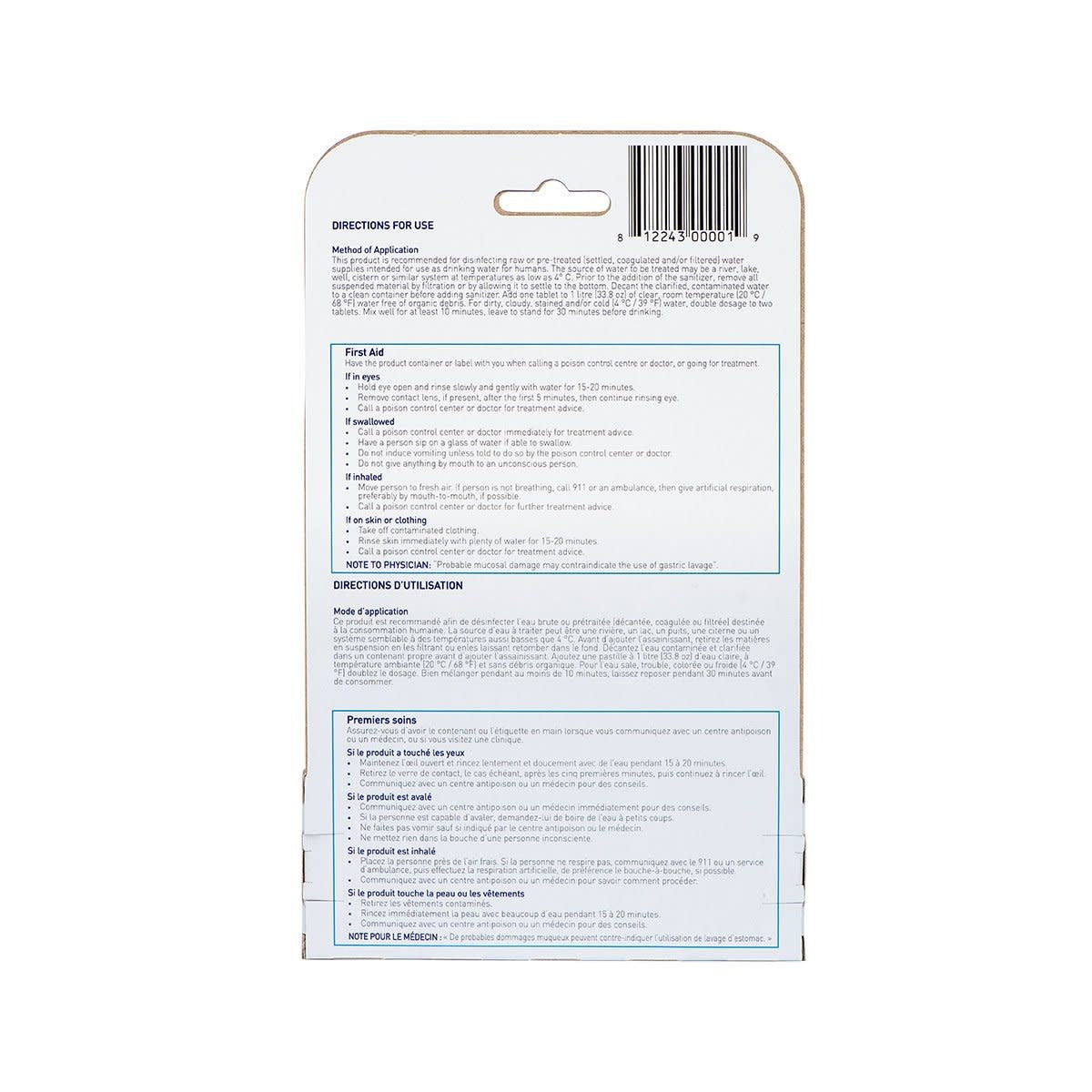 Aquatabs 50 1 Liter tablets