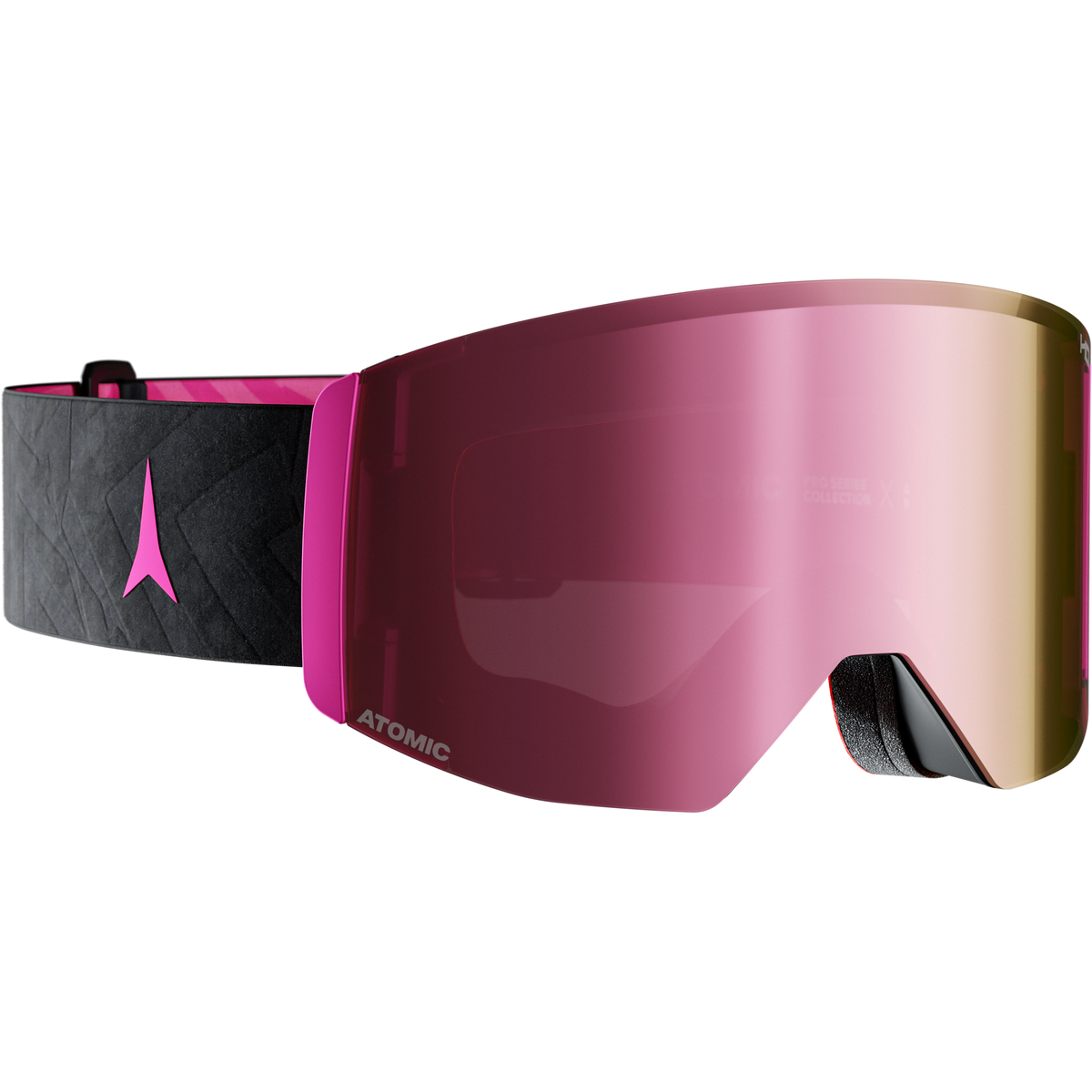 Atomic Four Q L Signature ski goggles in Black and Pink
