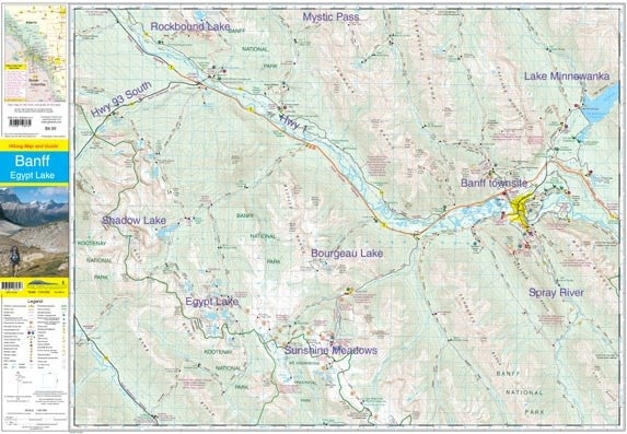 Gem Trek Map Banff & Egypt Lake