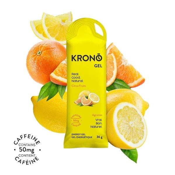 Krono Citrus Fruits Energy Gels + 50 mg of caffeine