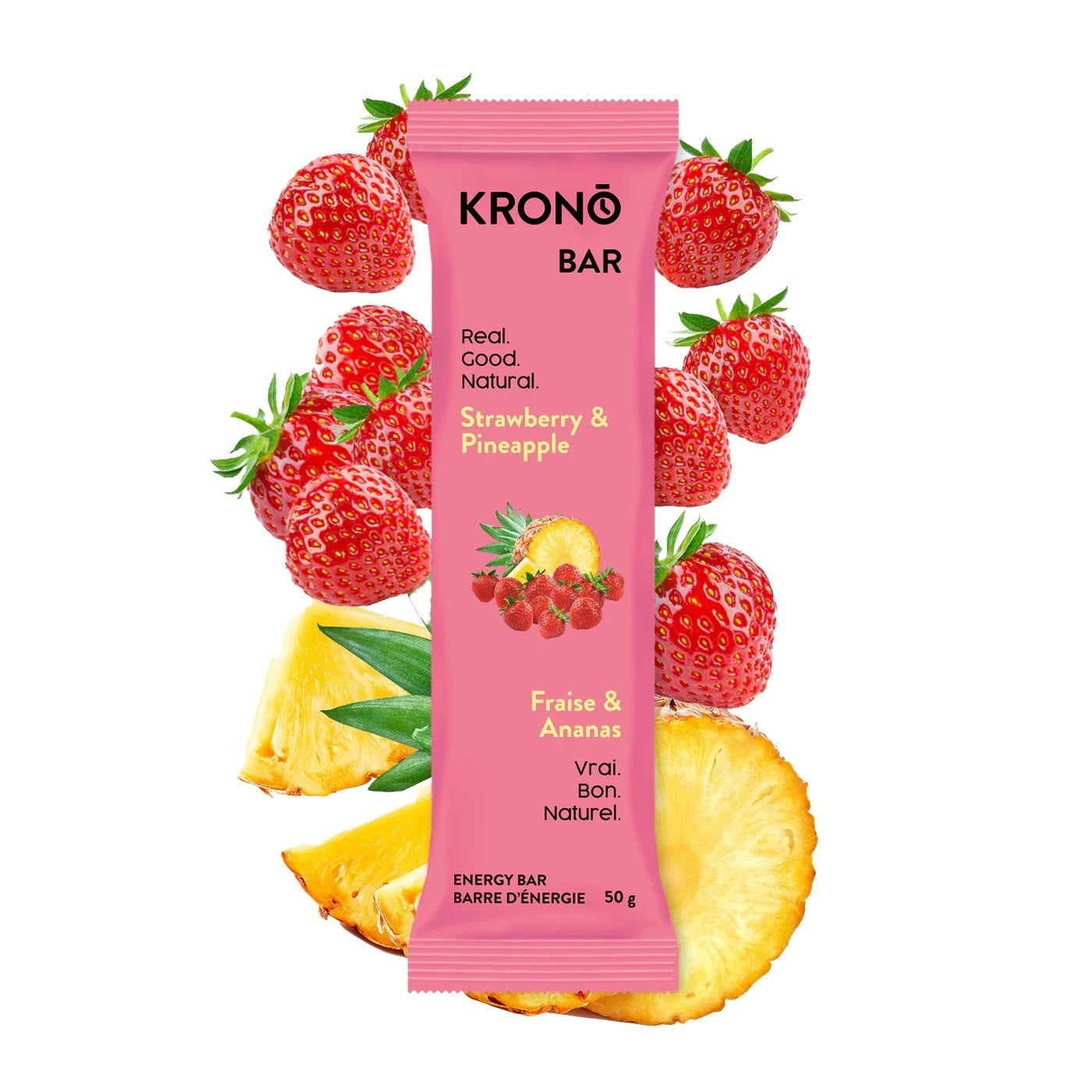 Krono Energy Bar - Strawberry + Pineapple