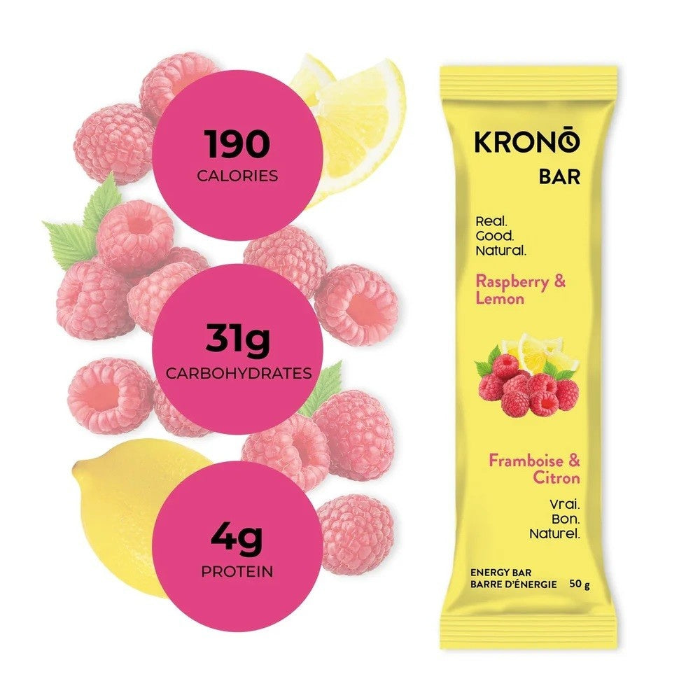 Krono Lemon + Raspberry Energy Bar
