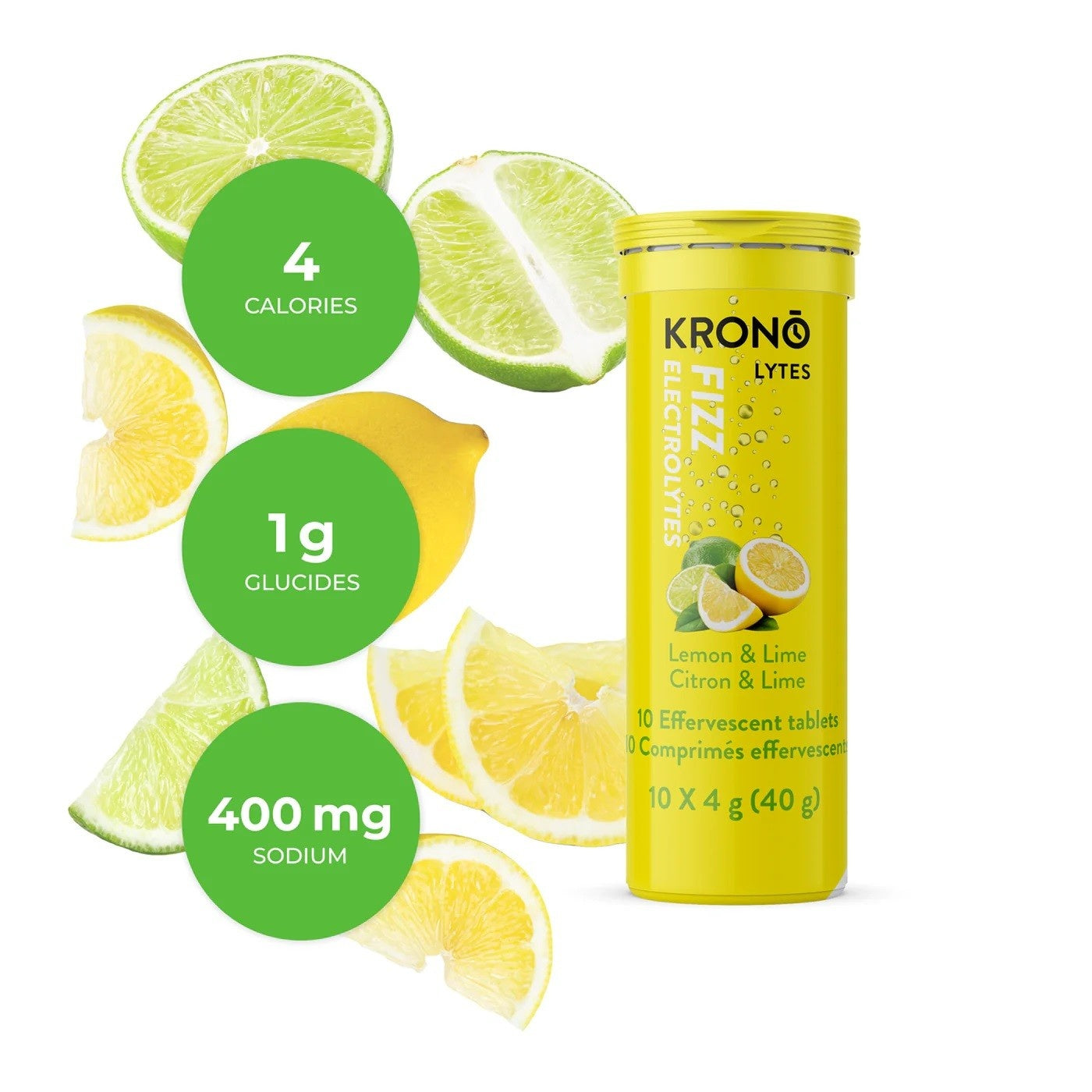 Krono Effervescent Electrolytes Lemon + Lime