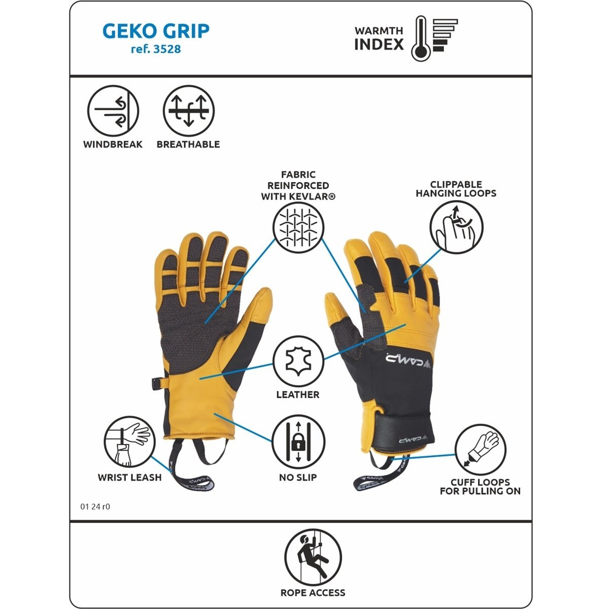 Gants Camp Geko Grip