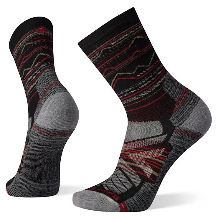 Smartwool Hike Mountain Range Pattern Crew Socks - Men