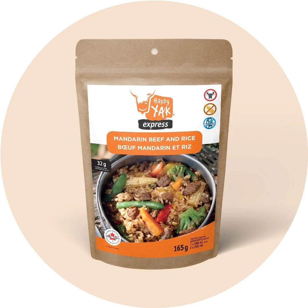 Happy Yak Mandarin Beef and Rice (Gluten Free, Lactose Free)