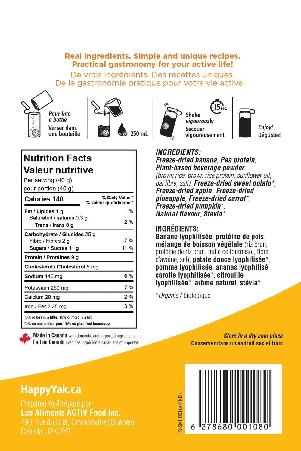 Happy Yak Smooth-Ease Tropical Bliss (40g)