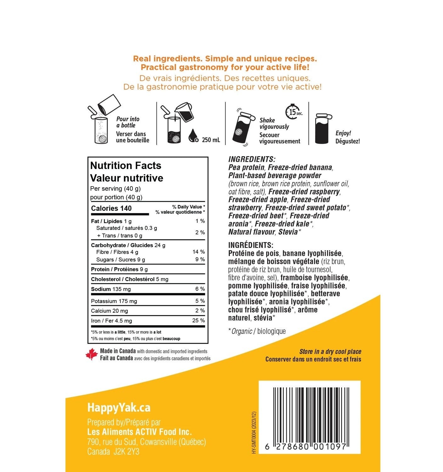 Happy Yak Smooth-Ease Berry Bliss (40g)