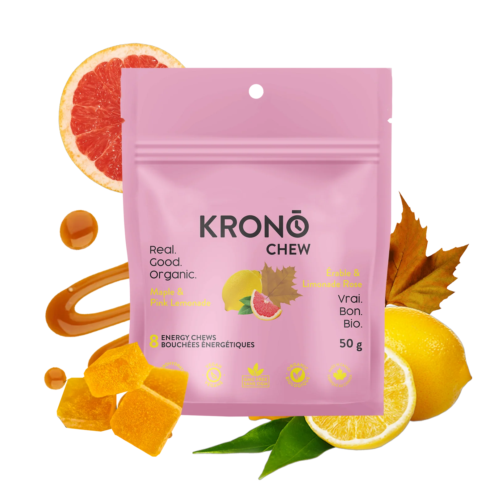 Bouchées énergétiques Krono Érable + Limonade rose