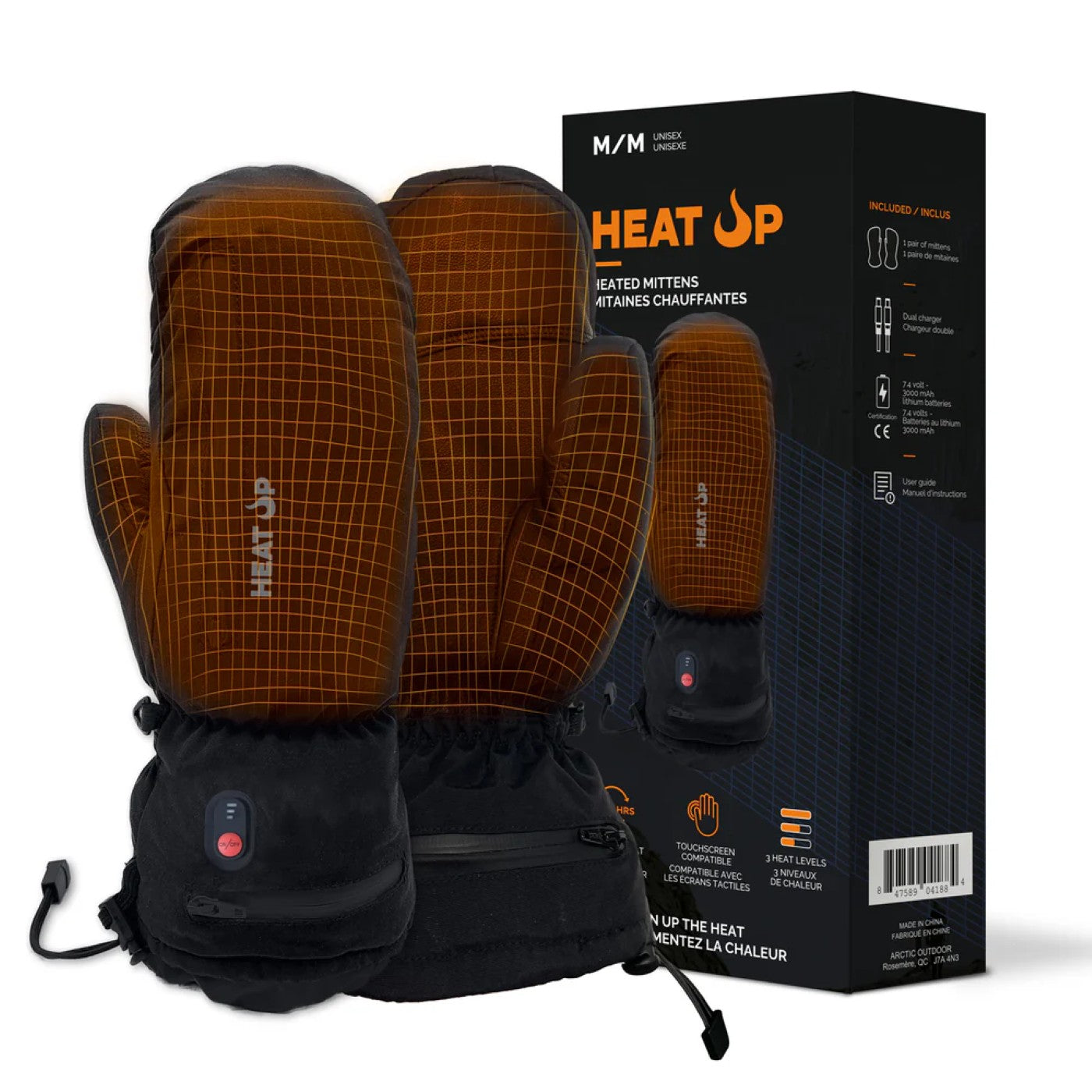 Mitaines chauffantes imperméables Heat Up