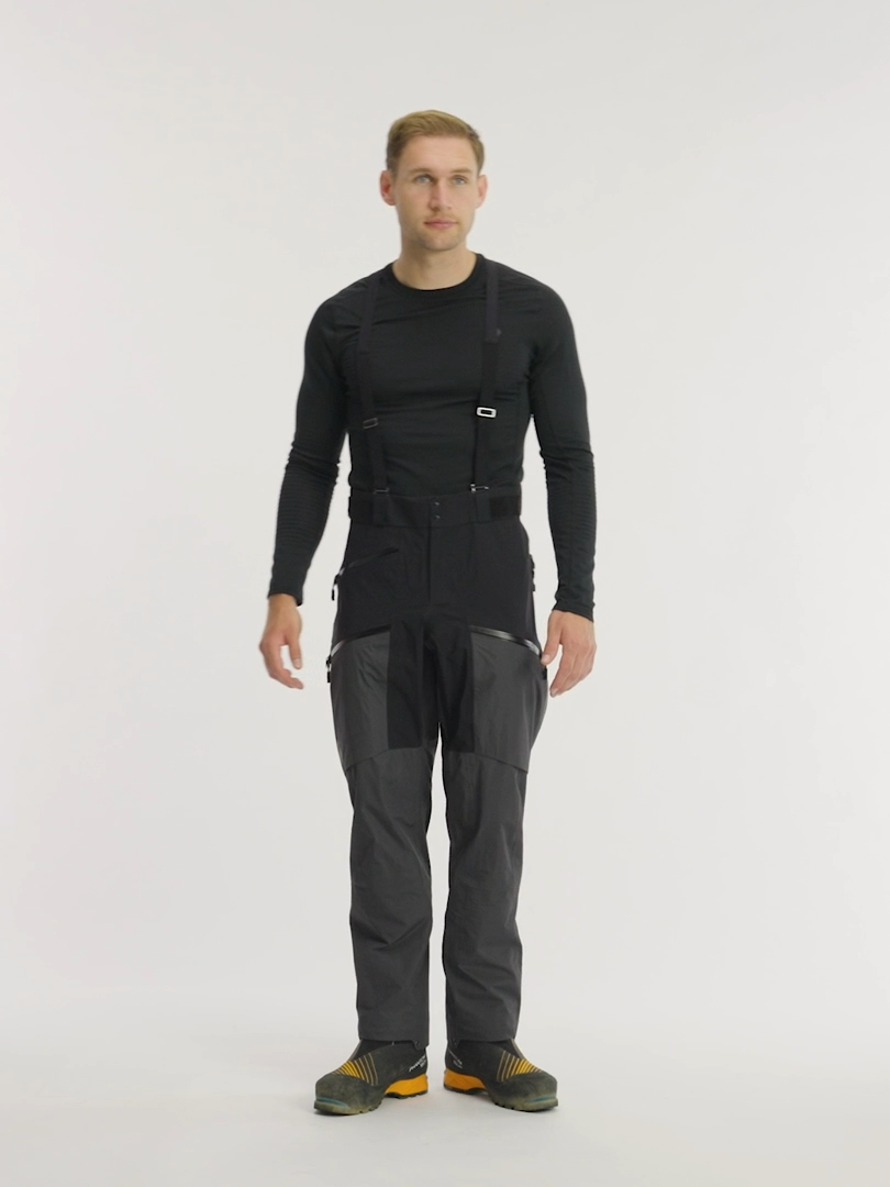 Charger la vidéo : Pantalon imperméable Black Diamond Mission Alpine Shell pour homme