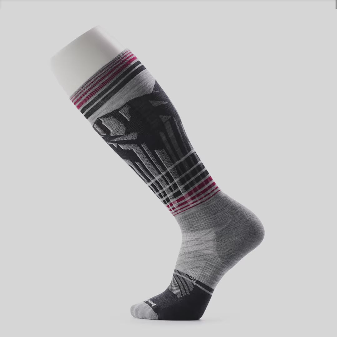 Load video: Smartwool Ski Targeted Summit Shot Socks