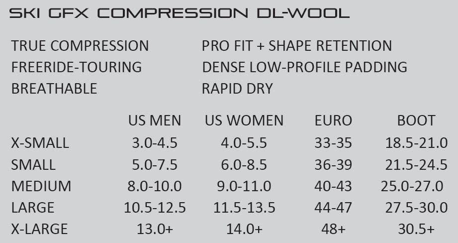 Dissent Ski GFX Compression DL Wool Socks