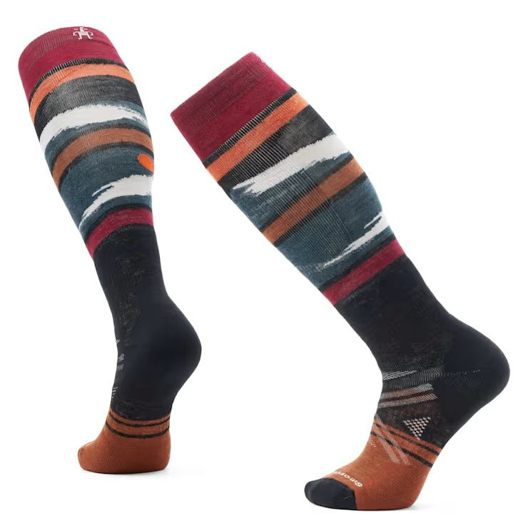 Smartwool Ski Full Cushion Midnight Ski Pattern Over the Calf