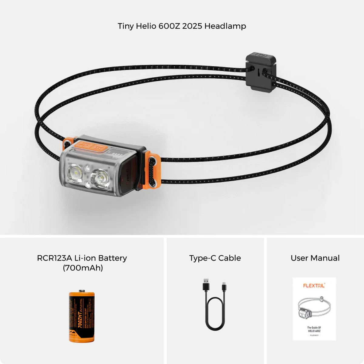 Tiny Helio Ultra-Light 600 Lumens Headlamp