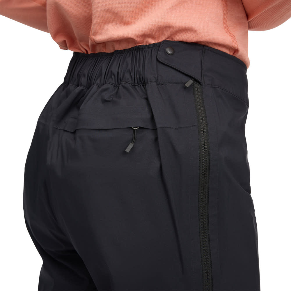Black Diamond Fineline Stretch Full Zip Rain Pants - Women