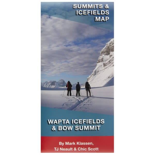Carte Wapta Icefield and Bow Summit (en anglais)